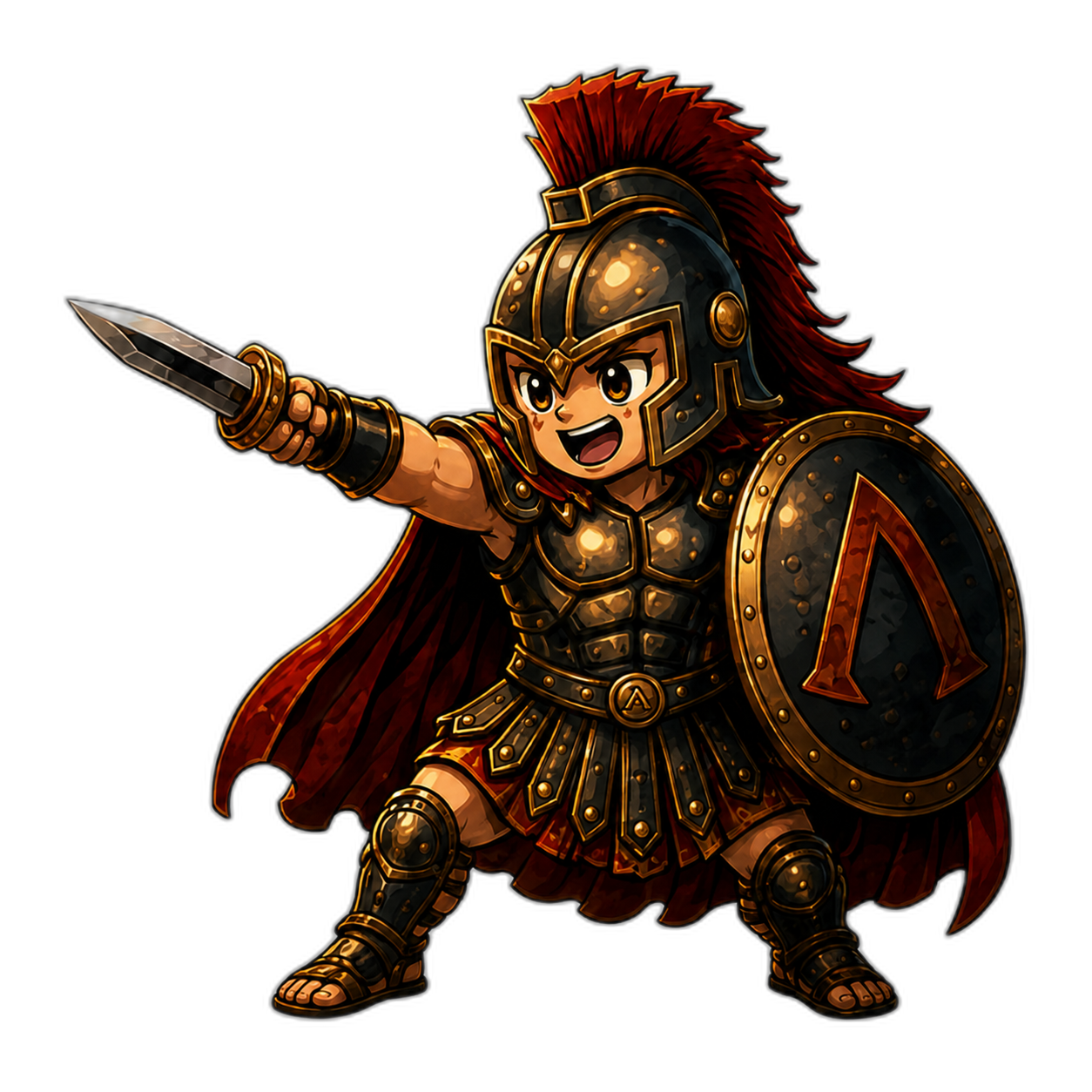 Achilles — the Dataonyx Spartan mascot
